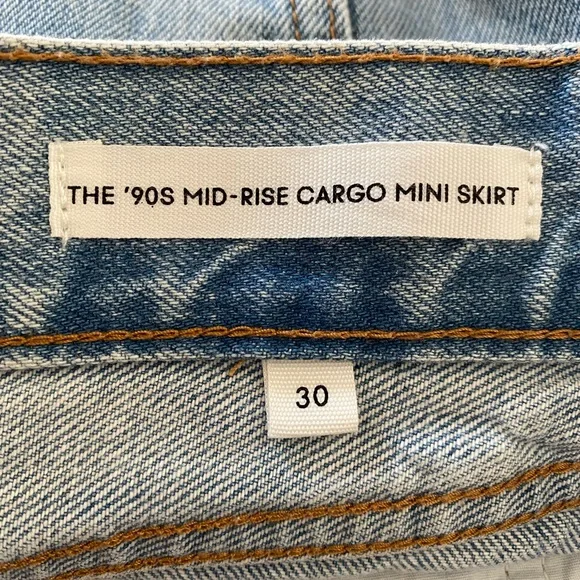 Aritzia Denim Forum The '90s Cargo Classic Mini Size 30 - Picture 13 of 16